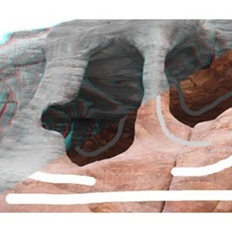 StereoBrush: Interactive 2D to 3D Conversion Using Discontinuous Warps